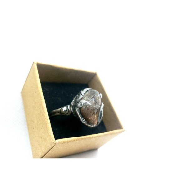 Ghost Quartz Crystal Ring - Picture 8 of 12